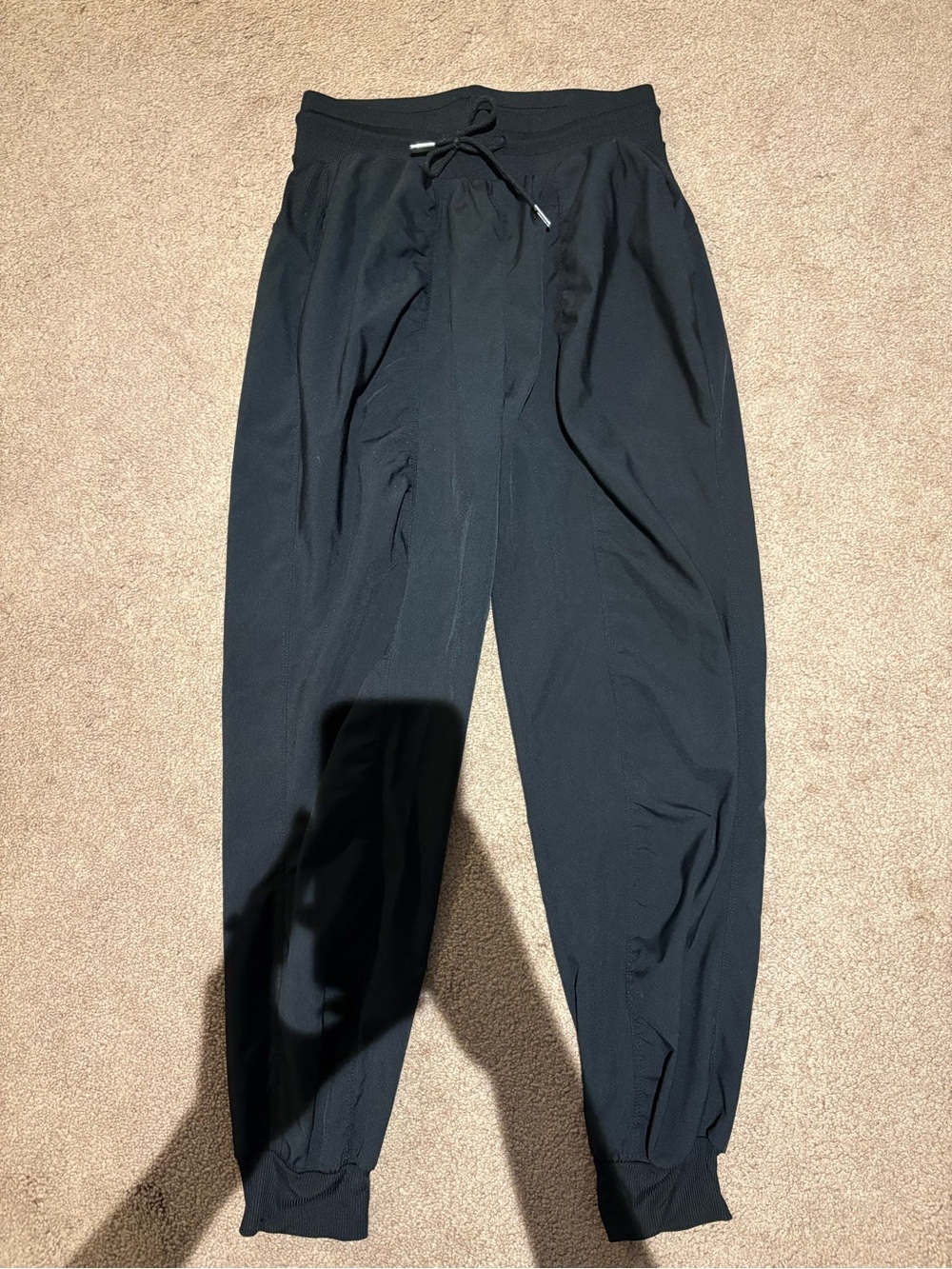 Women's Black Drawstring Jogger Pants size small